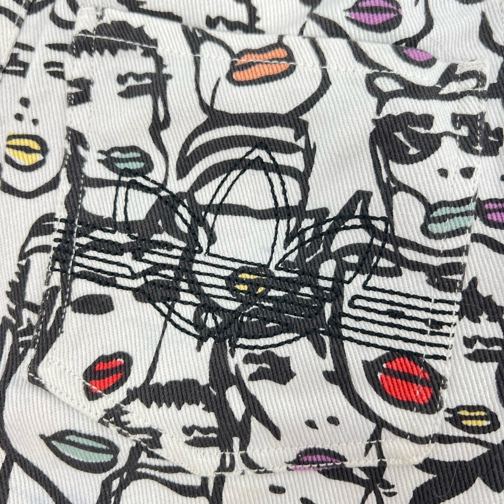Adidas x Fiorucci Face Highlight Denim Shorts small - Picture 9 of 9